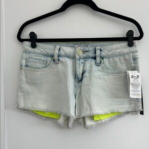 NWT Seven7 Blue Jean Shorts Neon Detail